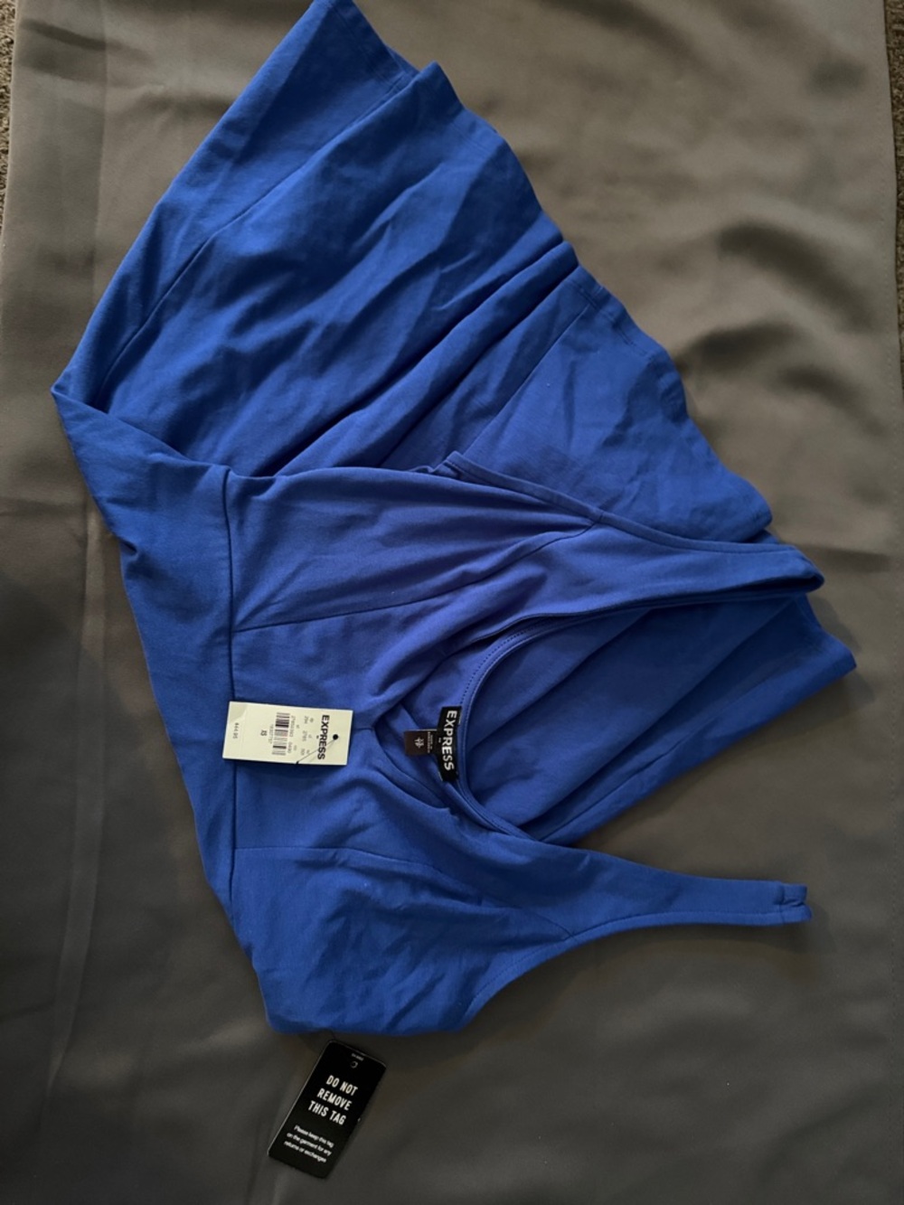 Express Cobalt Blue Scoop Neck Dress